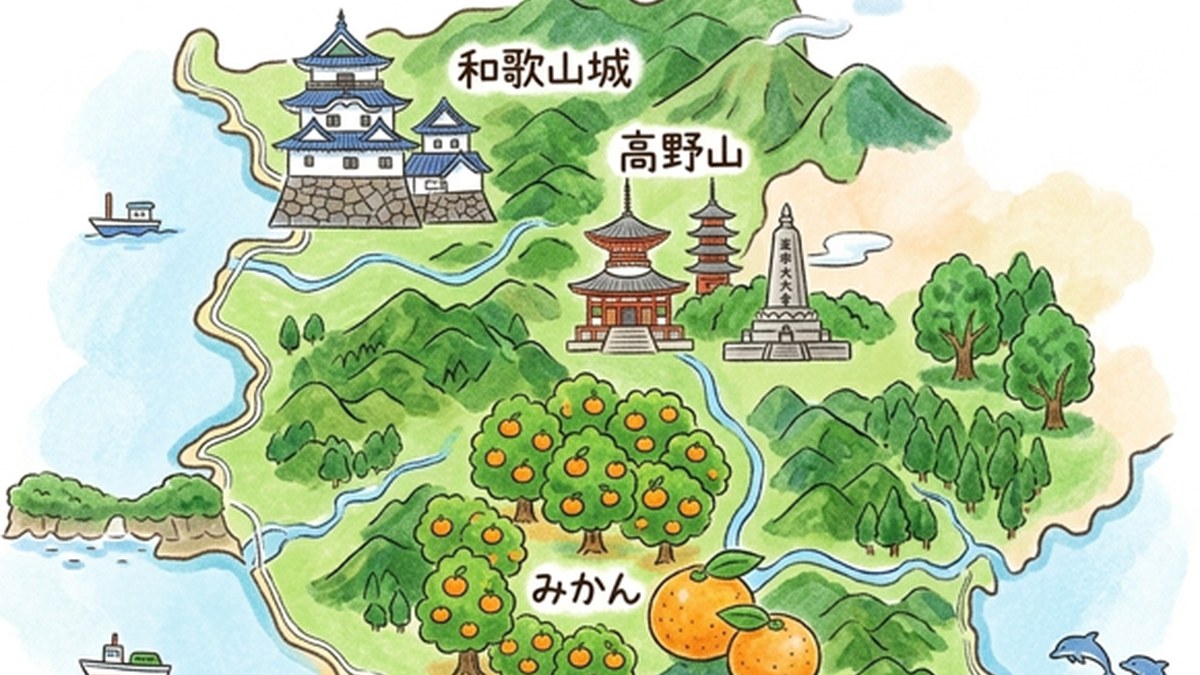 和歌山の宿泊候補を整理するイメージ